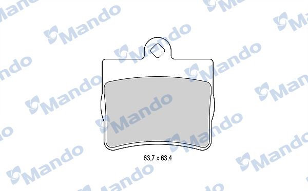 Комплект тормозных колодок, дисковый тормоз MANDO MBF015990