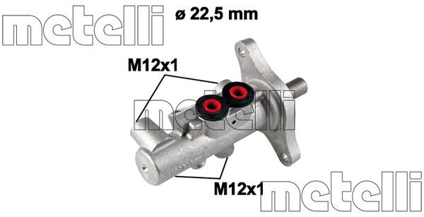 Главный тормозной цилиндр METELLI 050612