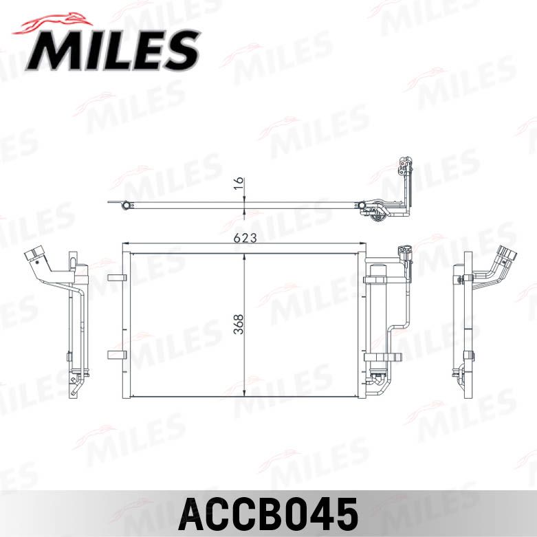 Конденсатор, кондиционер MILES ACCB045