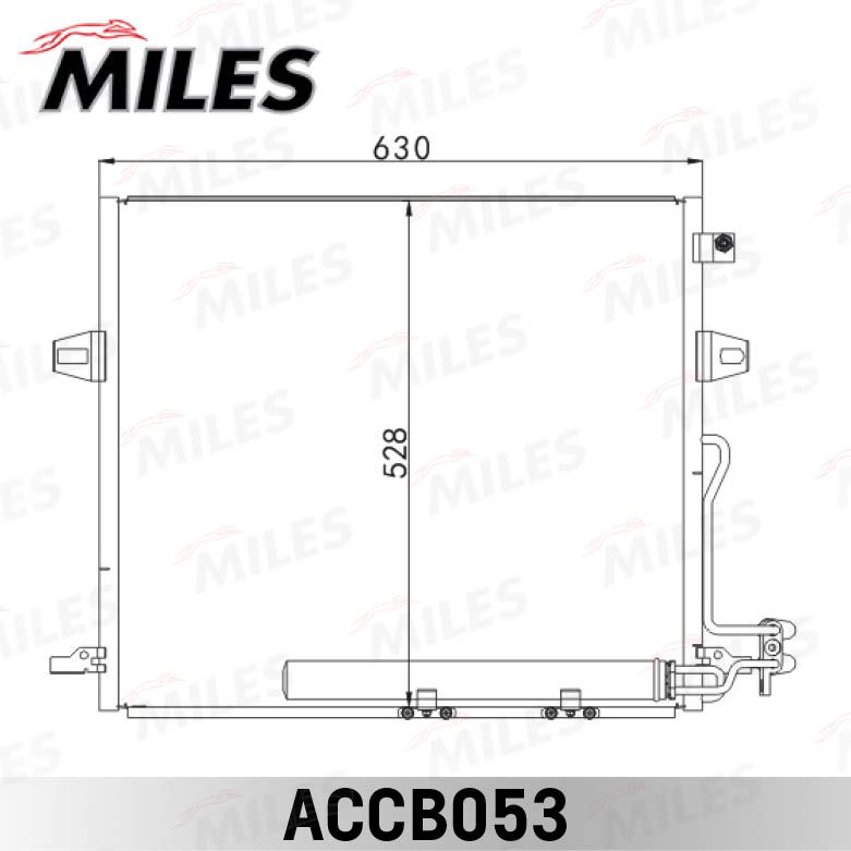 Конденсатор, кондиционер MILES ACCB053