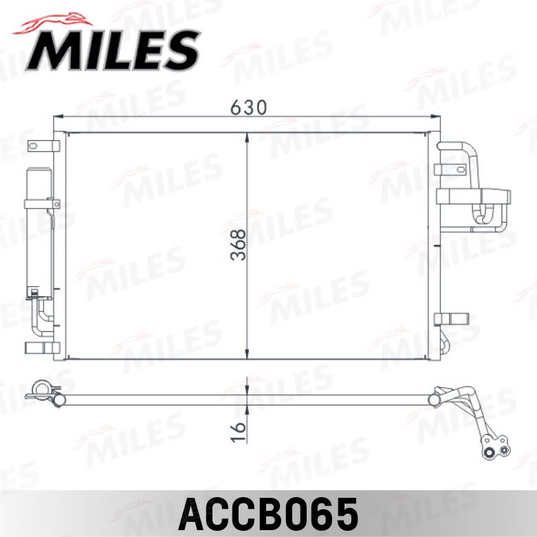 Конденсатор, кондиционер MILES ACCB065