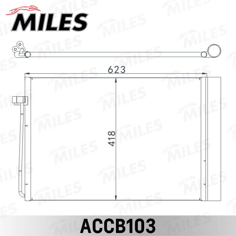 Конденсатор, кондиционер MILES ACCB103
