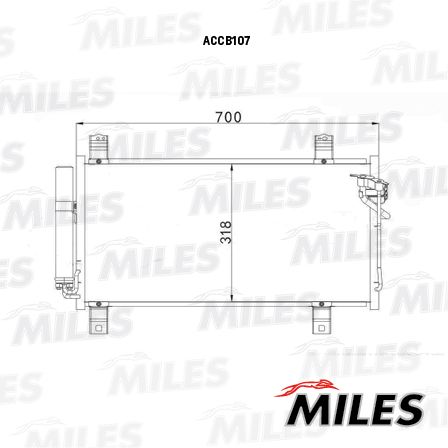 Конденсатор, кондиционер MILES ACCB107