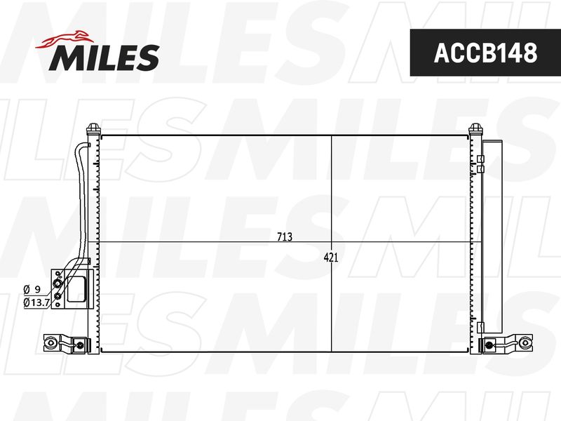 Конденсатор, кондиционер MILES ACCB148