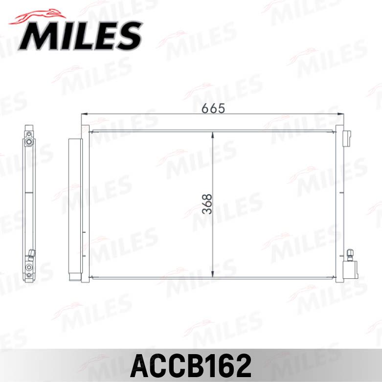 Конденсатор, кондиционер MILES ACCB162