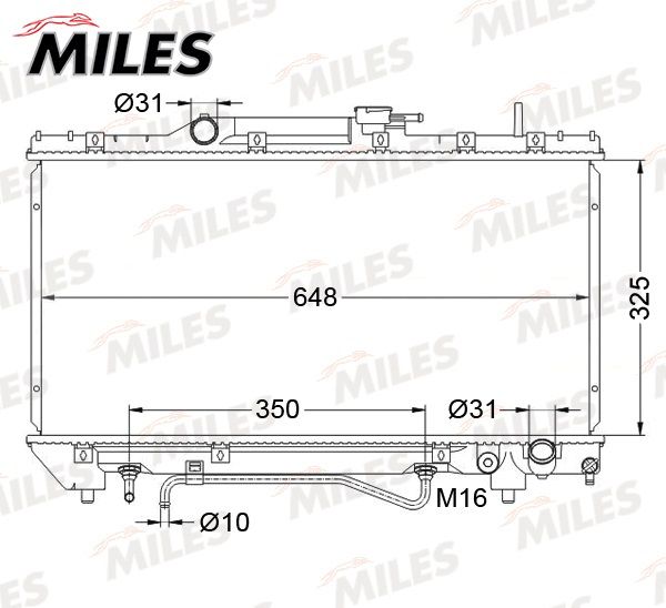 Радиатор, охлаждение двигателя MILES ACRB592