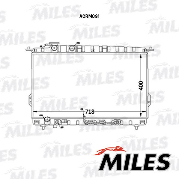 Радиатор, охлаждение двигателя MILES ACRM091