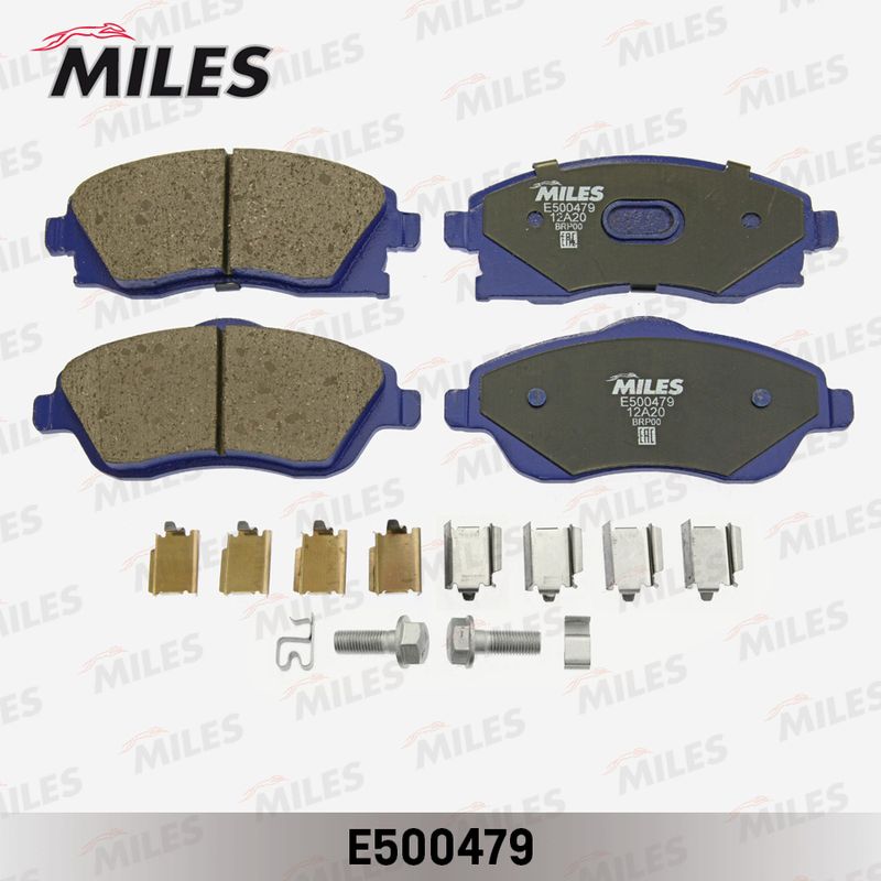 Комплект тормозных колодок, дисковый тормоз MILES E500479