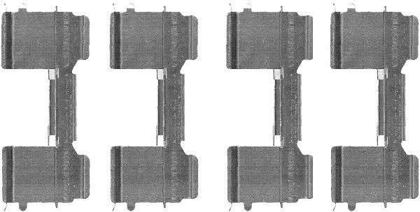 Комплектующие, колодки дискового тормоза MINTEX MBA1726
