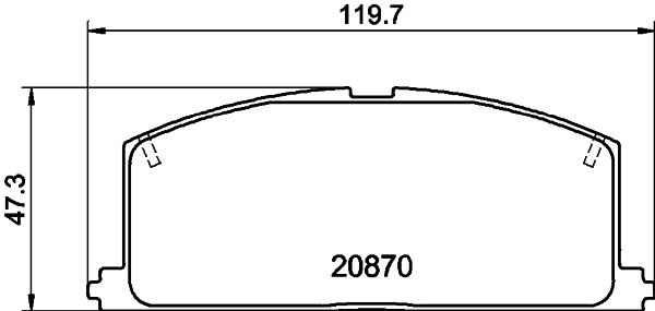 Комплект тормозных колодок, дисковый тормоз MINTEX MDB1251