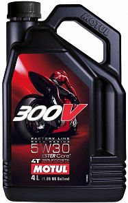 MOTUL 300V 4T Factory Line Road Racing 5W-30 4 л. MOTUL 104111