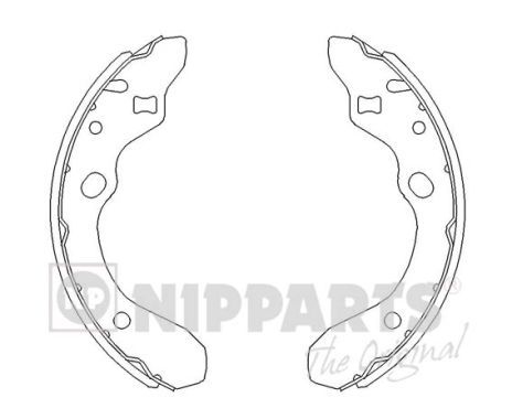Комплект тормозных колодок NIPPARTS J3503036