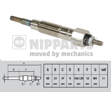 Свеча накаливания NIPPARTS J5711025