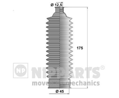 Комплект пыльника, рулевое управление NIPPARTS N2844023