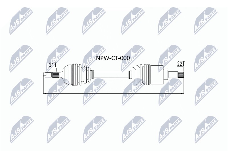 Приводной вал NTY NPWCT000
