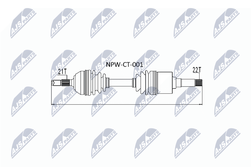 Приводной вал NTY NPWCT001