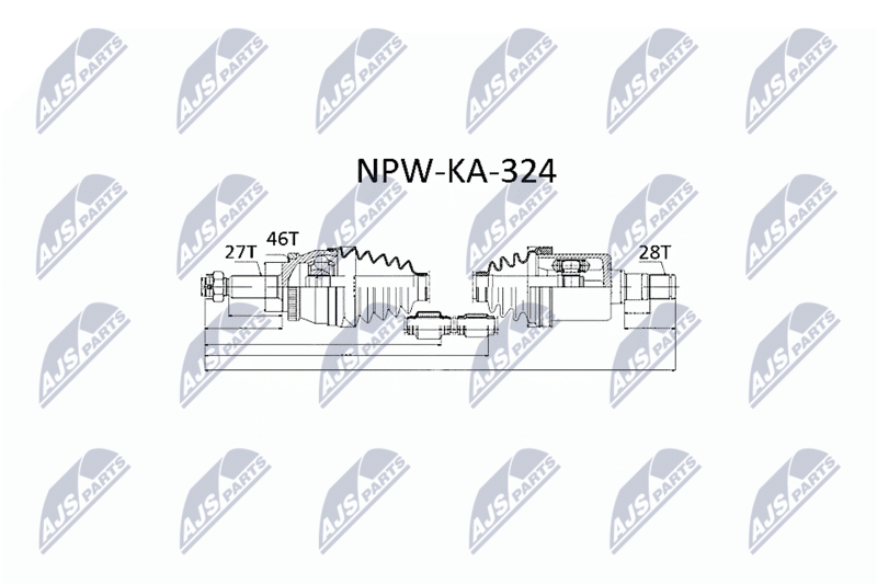 Приводной вал NTY NPWKA324