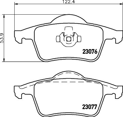 Комплект тормозных колодок, дисковый тормоз PAGID 8DB355008871