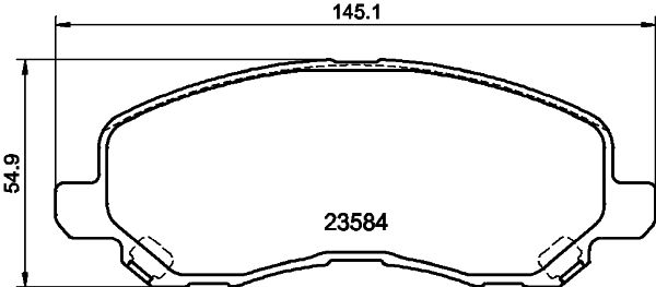 Комплект тормозных колодок, дисковый тормоз PAGID 8DB355009671
