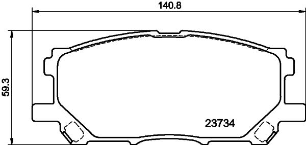 Комплект тормозных колодок, дисковый тормоз PAGID 8DB355010071