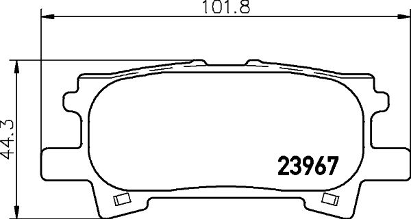 Комплект тормозных колодок, дисковый тормоз PAGID 8DB355010621