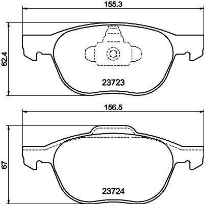 Комплект тормозных колодок, дисковый тормоз PAGID 8DB355011191