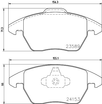 Комплект тормозных колодок, дисковый тормоз PAGID 8DB355011811