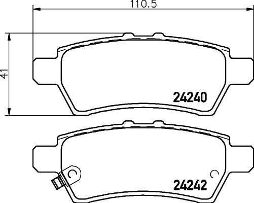 Комплект тормозных колодок, дисковый тормоз PAGID 8DB355012081