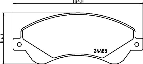Комплект тормозных колодок, дисковый тормоз PAGID 8DB355012771