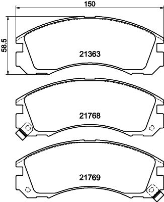 Комплект тормозных колодок, дисковый тормоз PAGID 8DB355016531