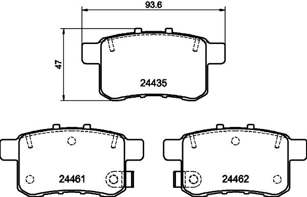 Комплект тормозных колодок, дисковый тормоз PAGID 8DB355028531