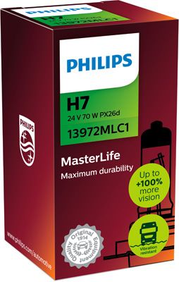 Лампа накаливания, фара дальнего света PHILIPS 13972MLC1