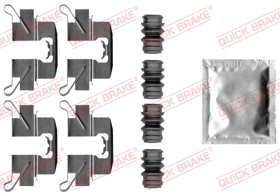 Комплектующие, колодки дискового тормоза QUICK BRAKE 1090047