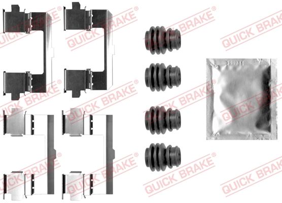 Комплектующие, колодки дискового тормоза QUICK BRAKE 1090048