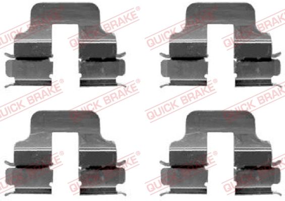 Комплектующие, колодки дискового тормоза QUICK BRAKE 1091247