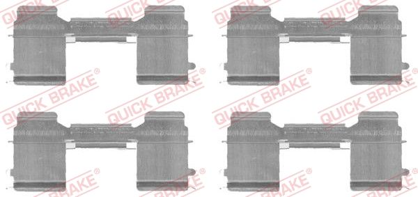 Комплектующие, колодки дискового тормоза QUICK BRAKE 1091726