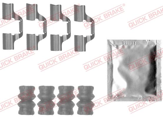Комплектующие, колодки дискового тормоза QUICK BRAKE 1091827