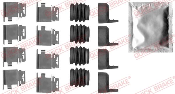 Комплектующие, колодки дискового тормоза QUICK BRAKE 1091890