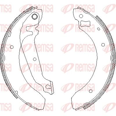 Тормозные колодки REMSA 406200