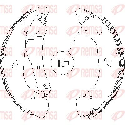 Тормозные колодки REMSA 410800