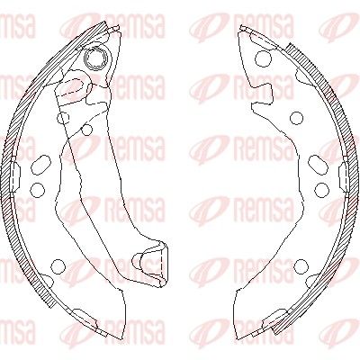 Тормозные колодки REMSA 411701