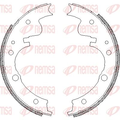 Тормозные колодки REMSA 412100