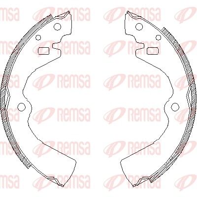 Тормозные колодки REMSA 412700