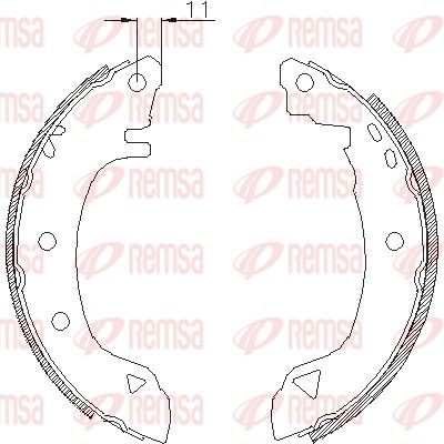 Тормозные колодки REMSA 418200