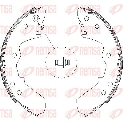Тормозные колодки REMSA 430800
