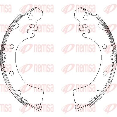 Тормозные колодки REMSA 437000
