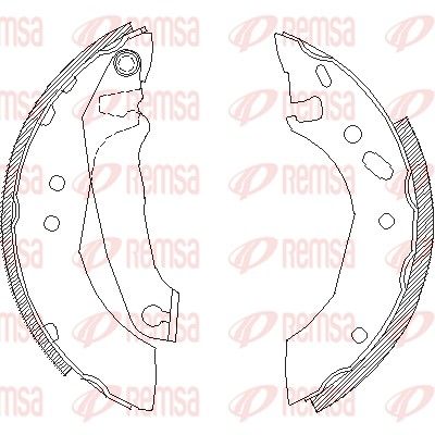 Тормозные колодки REMSA 450700