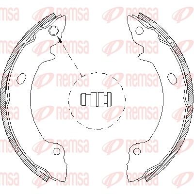 Тормозные колодки REMSA 463200