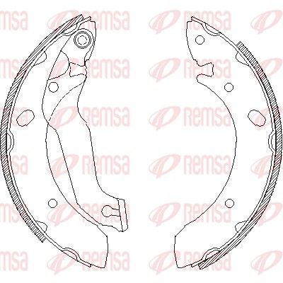 Тормозные колодки REMSA 463300