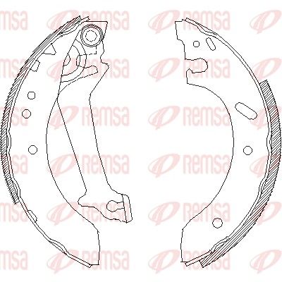 Тормозные колодки REMSA 467000